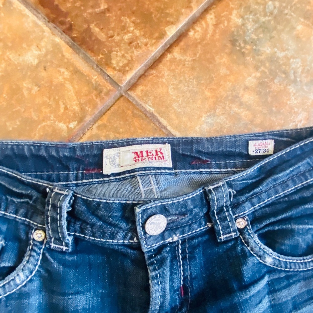 💋MEK Alabama Boho Skinny Distress Women’s Jeans - Picture 5 of 8